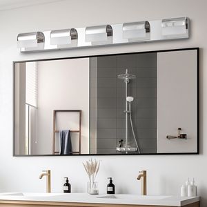 Moderna Lampada da Bagno a 5 Luci LED per Specchio, Illuminazione da Parete per Bagno - Product Image 1