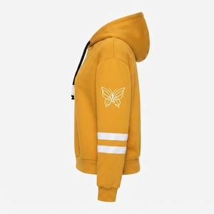 Sudadera con Capucha para Mujer, 100% Algodón Ecológico, Corte Holgado, Estilo Casual Urbano, Manga Larga, Tejido de Punto, Otoño Invierno - Product Image 2