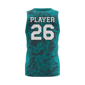 Camiseta de Baloncesto Sublimada Personalizada con Cuello en V, Sin Mangas, Absorbente de Humedad, para Adultos, Unisex, Ropa Deportiva de Alta Calidad - Product Image 2