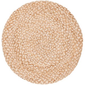 Alfombra Clásica Rústica de Yute Natural, Pelo Medio, Delgada, Lavable a Máquina, Fácil de Limpiar, Duradera, Ecológica, Hecha a Mano - Product Image 4