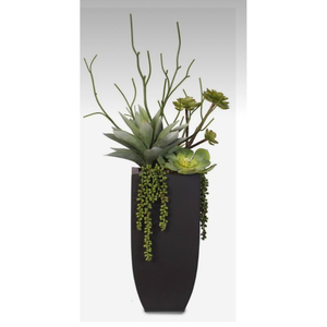 Maceta Moderna de Metal con Acabado Esmaltado y Diseño Minimalista para Uso en Interiores, Macetero Decorativo de Metal para Piso - Product Image 6