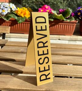 GOLD, Black, White metal <b>table</b> numbers for weddings, business events, bars & restaurants, Minimalist <b>table</b> numbers, metal - Product Image 3