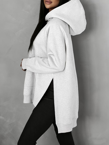 Sweat-shirt à capuche protecteur pour femme 100 % coton léger, séchage rapide, respirant, collection Activewear d'été - Product Image 2
