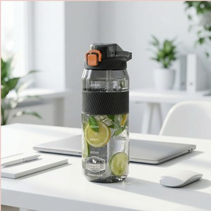 Sports <b>Water</b> <b>Bottle</b> 1600ml Flip Up Straw Bpa Free For Hiking <b>Camping</b> Adults - Product Image 1