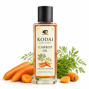 Aceite de Zanahoria Puro y Natural para el Cuidado del Cabello y la Piel, 110 ml, Botella Transparente con Enchufe Estadounidense para Hidratación Diaria - Product Image 1