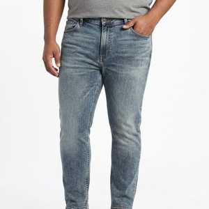 Jeans de Moda Masculina de Lujo, Jeans Vintage Rotos para Hombre, Pantalones de Mezclilla Apilados de Alta Calidad, Jeans Vaqueros Elásticos - Product Image 2