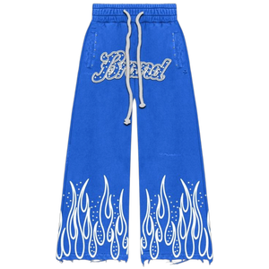 Chándal unisex con capucha, cremallera completa, cordón ajustable, bolsillos laterales, estilo urbano, estampado brillante con diseño de llamas - Product Image 6