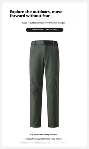 <span class=keywords><strong>Pantalon</strong></span> long unisexe décontracté <span class=keywords><strong>pour</strong></span> l'extérieur, <span class=keywords><strong>la</strong></span> <span class=keywords><strong>montagne</strong></span>, le ski, imperméable, avec empiècements de couleur assortie, en softshell et polaire standard, <span class=keywords><strong>chaud</strong></span> - Product Image 2