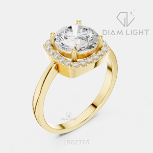 Bague de fiançailles en or blanc 14 carats avec diamant de laboratoire de 1,87 carat, couleur F+, clarté VS+, coupe ronde, bague de fiançailles et de mariage certifiée IGI - Product Image 6