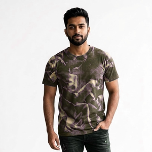 T-shirts personnalisés à manches courtes, nouvelle conception, impression de logo, effet délavé, séchage rapide, sur mesure pour hommes - Product Image 5