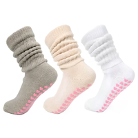 Chaussettes de yoga et de Pilates personnalisées avec logo, couleurs sur mesure, antidérapantes, respirantes, pour femmes, avec grip et effet froncé