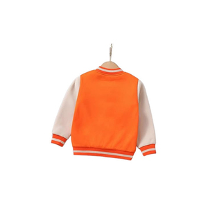 Custom <b>Kids</b> <b>Varsity</b> <b>Jacket</b> Toddler Boy Girl Letterman <b>Jacket</b> Contrast Sleeve Fleece Bomber <b>Jacket</b> Children Baseball Outerwear - Product Image 3