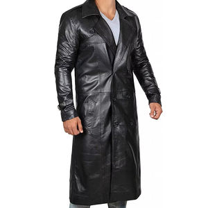 Fabricant Professionnel – Manteau Long en Cuir Respirant à Manches Longues, Vente Chaude, Style Décontracté, Service OEM Disponible - Product Image 2