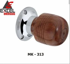 Poignée de porte classique en bois de qualité supérieure, poignée à bouton pour installation standard de porte, prix de gros - Product Image 3