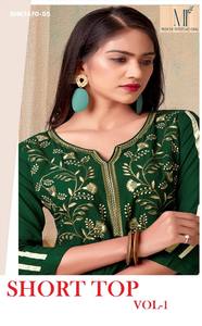 Modern Style 14Kg Rayon with Embroidered Short <b>Kurta</b>-Top Collection Manufacturer from India <b>Woman</b> Fashion Exporter - Product Image 2