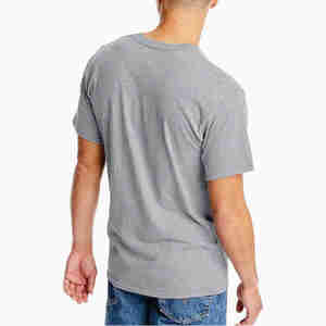 เสื้อยืดคอตตอนพรีเมียมผู้ชาย แขนสั้น คอกลม สีพื้น รับสกรีนโลโก้ สตรีทแวร์ คุณภาพสูง ระบายอากาศดี ขายส่ง - Product Image 2