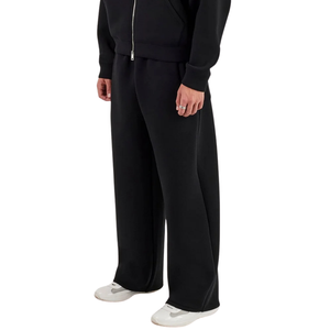 Mens <b>Two</b> <b>Piece</b> Hooded Tracksuit Full Zip Sweatshirt Side Pocket Elastic Waist Wide Leg Open Hem Trousers Loose Casual <b>Lounge</b> <b>Set</b> - Product Image 5