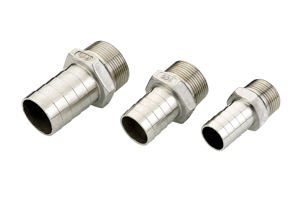 Raccord hexagonal en acier inoxydable certifié avec connexion filetée mâle pour le transfert de fluides et les conduites industrielles - Product Image 3