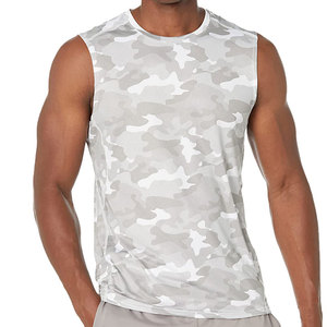 Débardeurs de sport sans manches pour hommes sur mesure de haute qualité, vêtements de sport en polyester de haute qualité, vente en gros disponible - Product Image 5