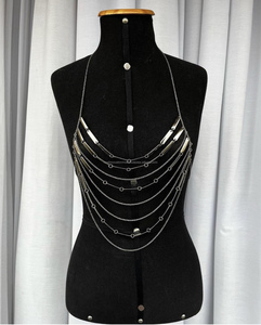 Bijoux brillants de chaîne de corps de lingerie de gland fait à la main pour le glamour de boîte de nuit - Product Image 1
