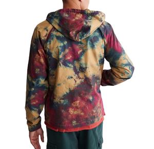 Chaquetas cortavientos impermeables con capucha y cremallera para hombre, chaqueta de entrenamiento con estampado de flores de fútbol, ropa deportiva personalizada por sublimación - Product Image 6