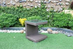 Tumbona de Mimbre para Exteriores DEVON, Tumbona Individual para Jardín - Product Image 3