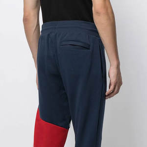 <b>Men's</b> Premium Casual Jogger Pants | Navy <b>Red</b> Contrast Performance Tracksuit Bottoms | Urban Athletic Gym Training Sweatpants - Product Image 5