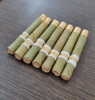 Rouleaux de feuilles de palmier de luxe, feuilles vertes à combustion lente, meilleurs prix du marché, embouts filtrants en écorce de maïs, forme conique, partenaire commercial recherché