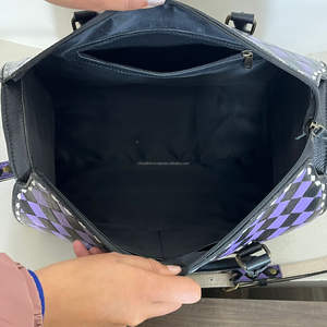 Sac de voyage unisexe tendance 2026 en cuir de vachette fait main, style western à carreaux, sac à bandoulière de luxe - Product Image 6