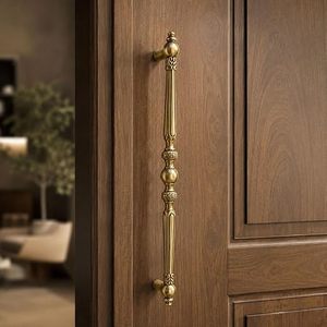 Poignée de meuble en laiton traditionnelle, bouton de porte, quincaillerie de mobilier, design durable - Product Image 1