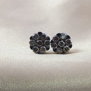 2.20 Cttw Brown Diamond Stud <b>Earrings</b> 925 Sterling Silver, Round Cut Natural Diamond <b>Earrings</b> for Women, Push <b>Back</b> - Product Image 1