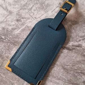 Best-Selling High Quality Luggage <b>Name</b> <b>Tag</b> Genuine Leather Minimalism Customized Color Waterproof Durable Travel Luggage <b>Tag</b> - Product Image 4