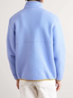 Veste en toile légère bleu clair pour homme avec bordure jaune, fermeture éclair intégrale, col montant, vêtement d'hiver décontracté, coupe régulière, imperméable et coupe-vent