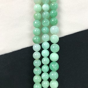 Cuentas Lisas de Crisoprasa 100% Naturales, Certificadas por IGI, Grado AA, de 9mm-11.5mm, Color Verde Fuego, Gemas Vivaaz Jaipur para Joyería - Product Image 4