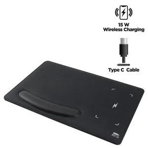 15W Fast Wireless Charging <b>Mousepad</b> with Type C Dual Purpose Forearm Support - Product Image 4