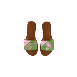 Baseball Beaded Slides <b>Slippers</b> Handmade Fashion <b>Slippers</b> for Women Game Day Stadium Wear Sandals sports fan slides - Product Image 5