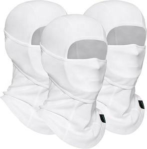Pasamontañas Blanco, 100% Poliéster, Transpirable, Impermeable, Unisex para Adultos, 56-58CM - Product Image 1