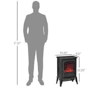 22\" Electric Fireplace 750W/1500W Power Stylish and Efficient Home Heating Solution - Product Image 3