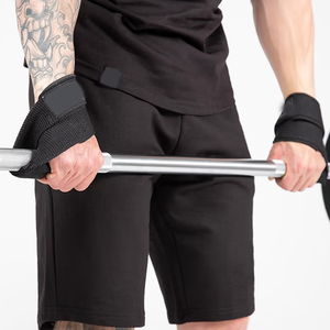 Sangles de maintien noires pour la musculation, sangles de soutien pour les poignets, antidérapantes, réglables, prix bas, OEM avec personnalisation - Product Image 5