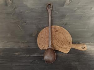 Cuchara de Té de Madera Natural, Ecológica, Hecha a Mano, para Café, Té, Azúcar y Especias, Acabado Liso, Utensilio de Cocina - Product Image 2
