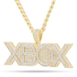 จี้ XBOX ประดับเพชรโมอิสซาไนต์ สร้อยคอทองคำแบบฮิปฮอป เครื่องประดับสั่งทำพิเศษ ของขวัญสำหรับผู้ชายและผู้หญิง - Product Image 2
