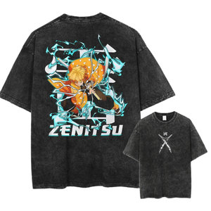 Men's Short Sleeve Printed T-<b>Shirt</b> O-Neck Street Style <b>Patchwork</b> Pattern Regular Fit Breathable 100% Cotton Jersey - Product Image 2