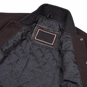 Proventureindustry 2026 New Men's Versity Jacket Polyester/Cotton Breathable Knitted Front Logo Casual Winter Thick Sheep <b>Fur</b> - Product Image 2