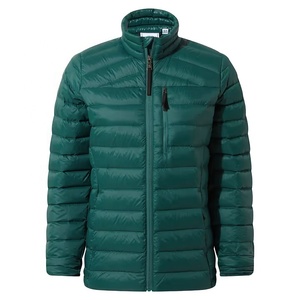 Veste d'hiver matelassée légère et pliable pour femme, en duvet vert, col montant, fermeture éclair, idéale pour l'extérieur - Product Image 3