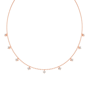 Nuevo Diseño de Collar con Colgante de Diamante Cultivado en Laboratorio de 14K, Corte Redondo, con Cadena, para Venta al Por Mayor - Product Image 5