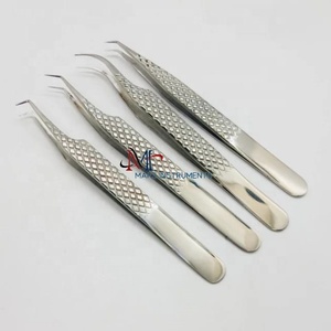 Pince à épiler à extension de cils Pince à épiler professionnelle incurvée et pointue pour les extensions de cils de vison à volume individuel classique - Product Image 1