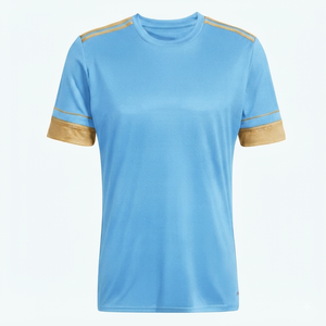 Maillot de football d'équipe respirant imprimé par transfert thermique |   Conception personnalisée courte |   Fabricant OEM ODM |   100% polyester, séchage rapide - Product Image 5