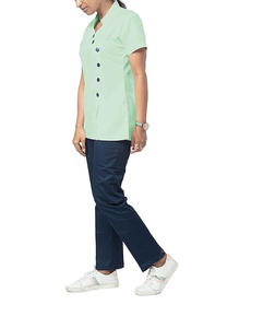 Mejor Uniforme Médico Personalizado para Exportación, Traje Sanitario Ligero de Verano Unisex de Manga Corta de Poliéster y Spandex para Doctor y Enfermera - Product Image 1