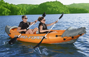 Bestway 65077 lite-nhanh chóng X2 Durable 2-person PVC Thuyền bơm hơi cho thể thao Kayak máy bay phản lực trượt tuyết & câu cá bè cho trôi ngoài trời - Product Image 3