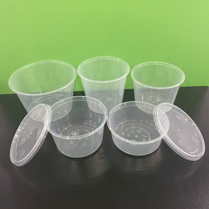 2026 New promotion 24/30oz Injection Round Shape Plastic Food Containers With <b>Lids</b> Transparent <b>Microwave</b> Safe Container - Product Image 5